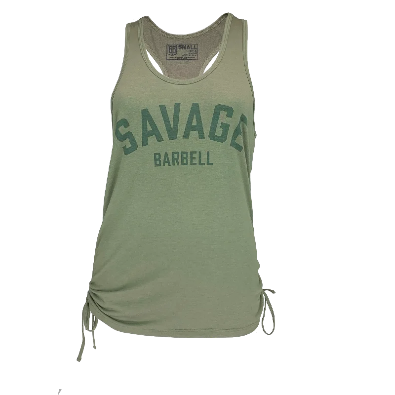 Women's Cinch Side-Tie Tank - Dusty Olive