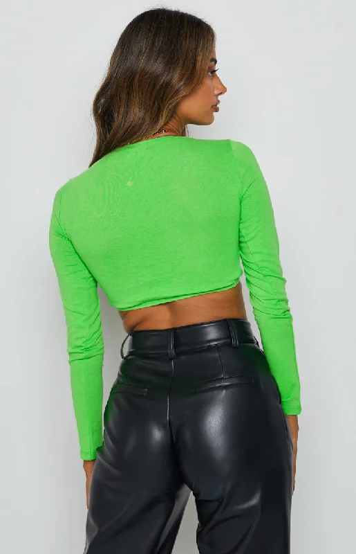 camello-long-sleeve-crop-green