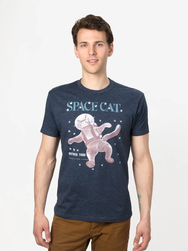 space-cat-unisex-book-t-shirt